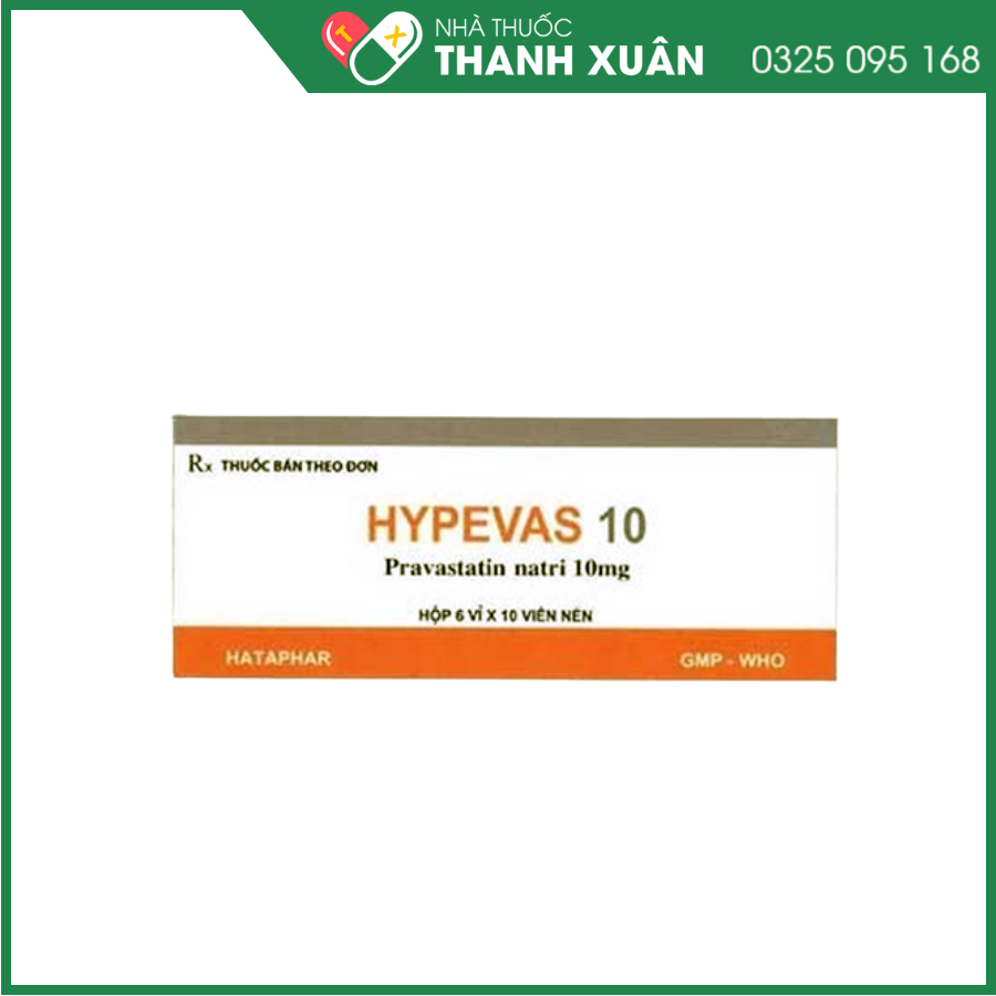 Hypevas 10 điều trị tăng cholesterol máu